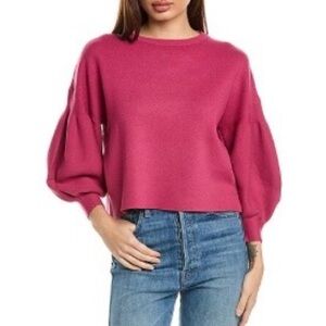 Oat New York Fuchsia Crew Neck Sweater